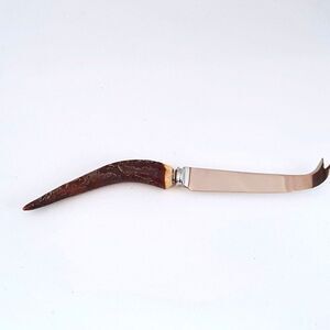 Vintage Horn Antler Handle Cheese Knife Duracut M Bernard Sheffield England